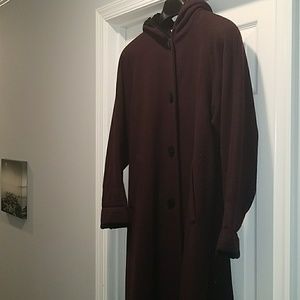 Wool full-length coat